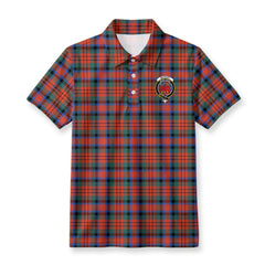 MacDuff Ancient Tartan Crest Birdseye Mesh Polo Shirt