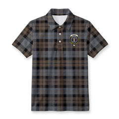 MacKay Weathered Tartan Crest Birdseye Mesh Polo Shirt