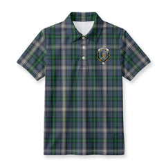 McDowell (MacDowell) Tartan Crest Birdseye Mesh Polo Shirt