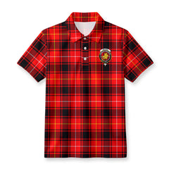 McIver Modern Tartan Crest Birdseye Mesh Polo Shirt