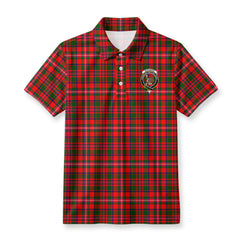 McKinnon Modern Tartan Crest Birdseye Mesh Polo Shirt