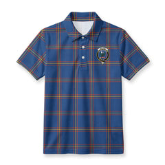 McLaine of Loch Buie Hunting Ancient Tartan Crest Birdseye Mesh Polo Shirt