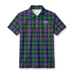 McLennan Ancient Tartan Crest Birdseye Mesh Polo Shirt