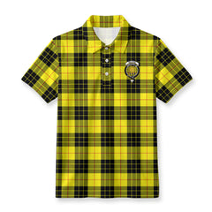 McLeod of Lewis Modern Tartan Crest Birdseye Mesh Polo Shirt