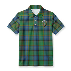 McMillan Hunting Ancient Tartan Crest Birdseye Mesh Polo Shirt