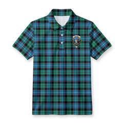 Mitchell Ancient Tartan Crest Birdseye Mesh Polo Shirt