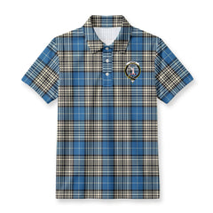 Napier Ancient Tartan Crest Birdseye Mesh Polo Shirt