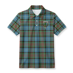 Porterfield Tartan Crest Birdseye Mesh Polo Shirt