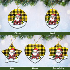 Barclay Dress Modern Tartan Christmas Ceramic Ornament - Scottish Santa Style