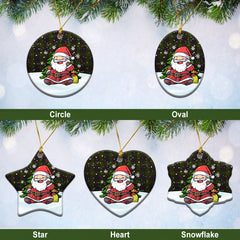 Cunningham Hunting Modern Tartan Christmas Ceramic Ornament - Scottish Santa Style