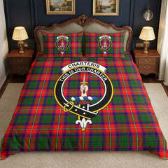 Charteris (Earl of Wemyss) Tartan Crest Bedding Set