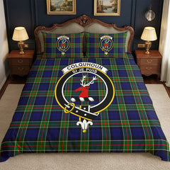 Colquhoun Modern Tartan Crest Bedding Set