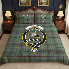 Craig Tartan Crest Bedding Set