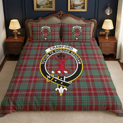 Crawford Modern Tartan Crest Bedding Set