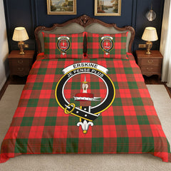 Erskine Modern Tartan Crest Bedding Set