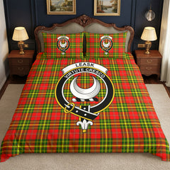 Leask Tartan Crest Bedding Set