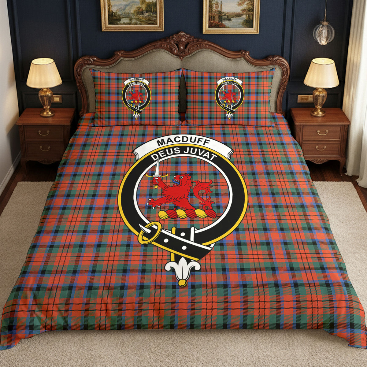 MacDuff Ancient Tartan Crest Bedding Set