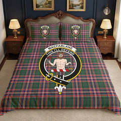 MacFarlane Hunting Modern Tartan Crest Bedding Set