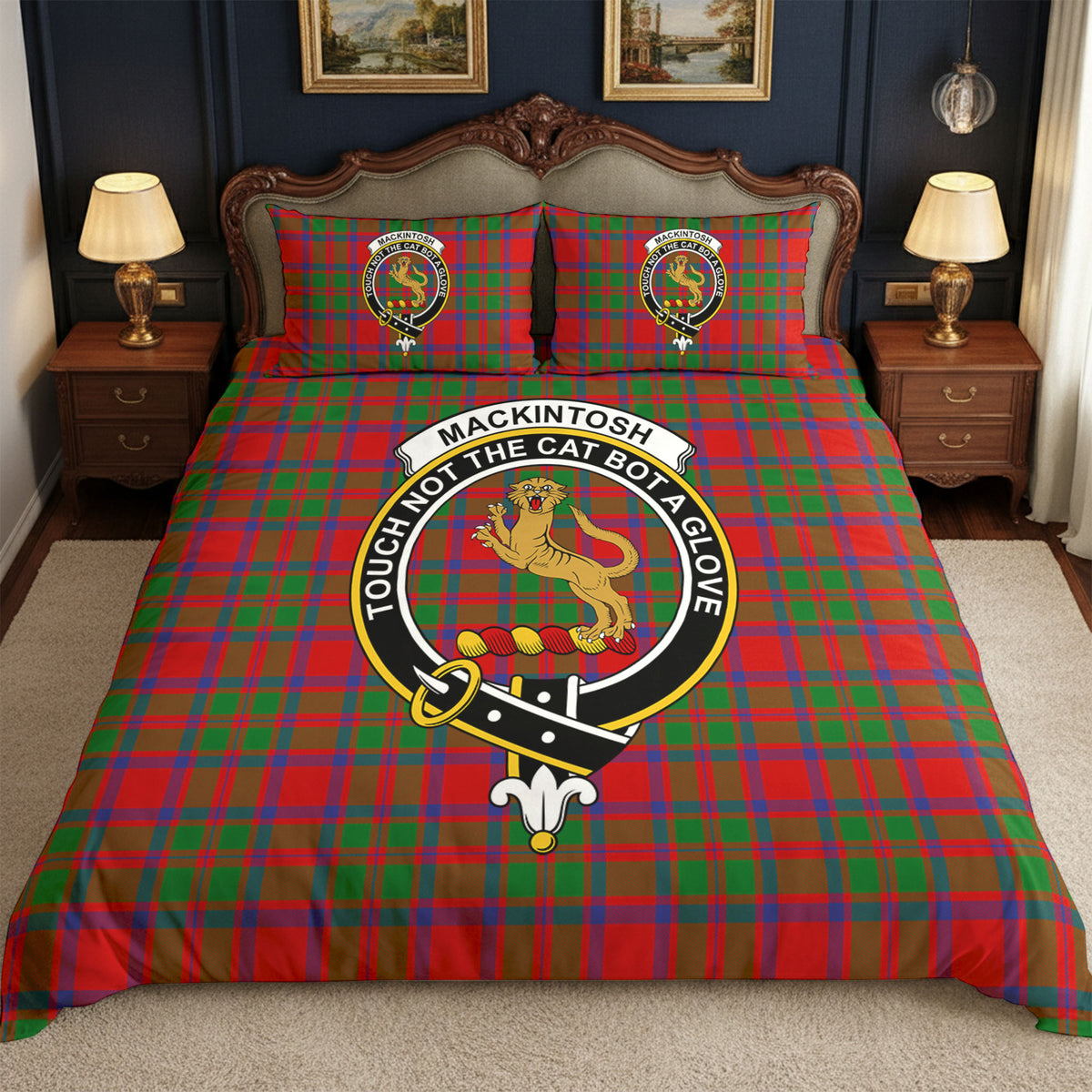 MacKintosh Modern Tartan Crest Bedding Set