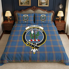 MacLaine of Loch Buie Hunting Ancient Tartan Crest Bedding Set