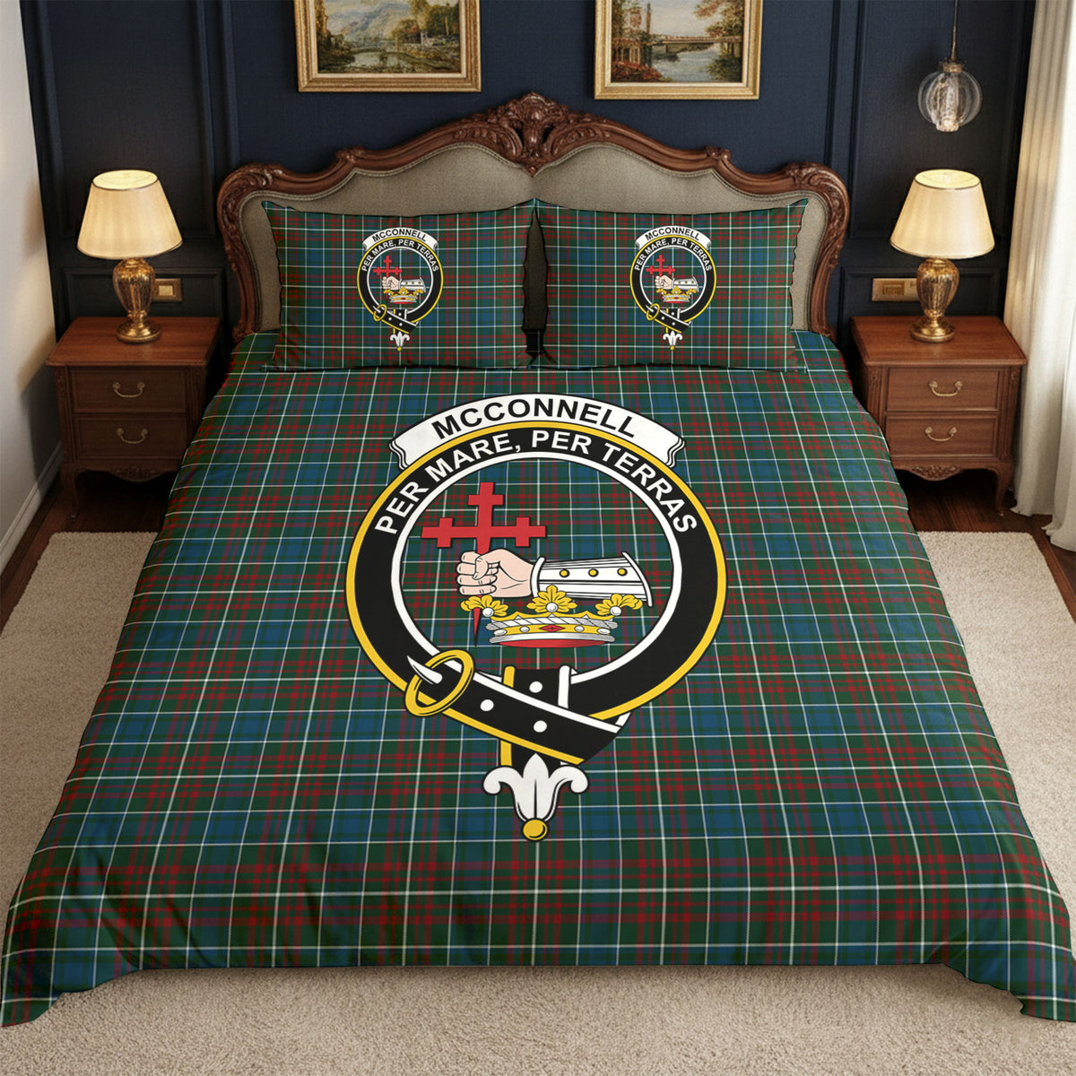 McConnell Tartan Crest Bedding Set