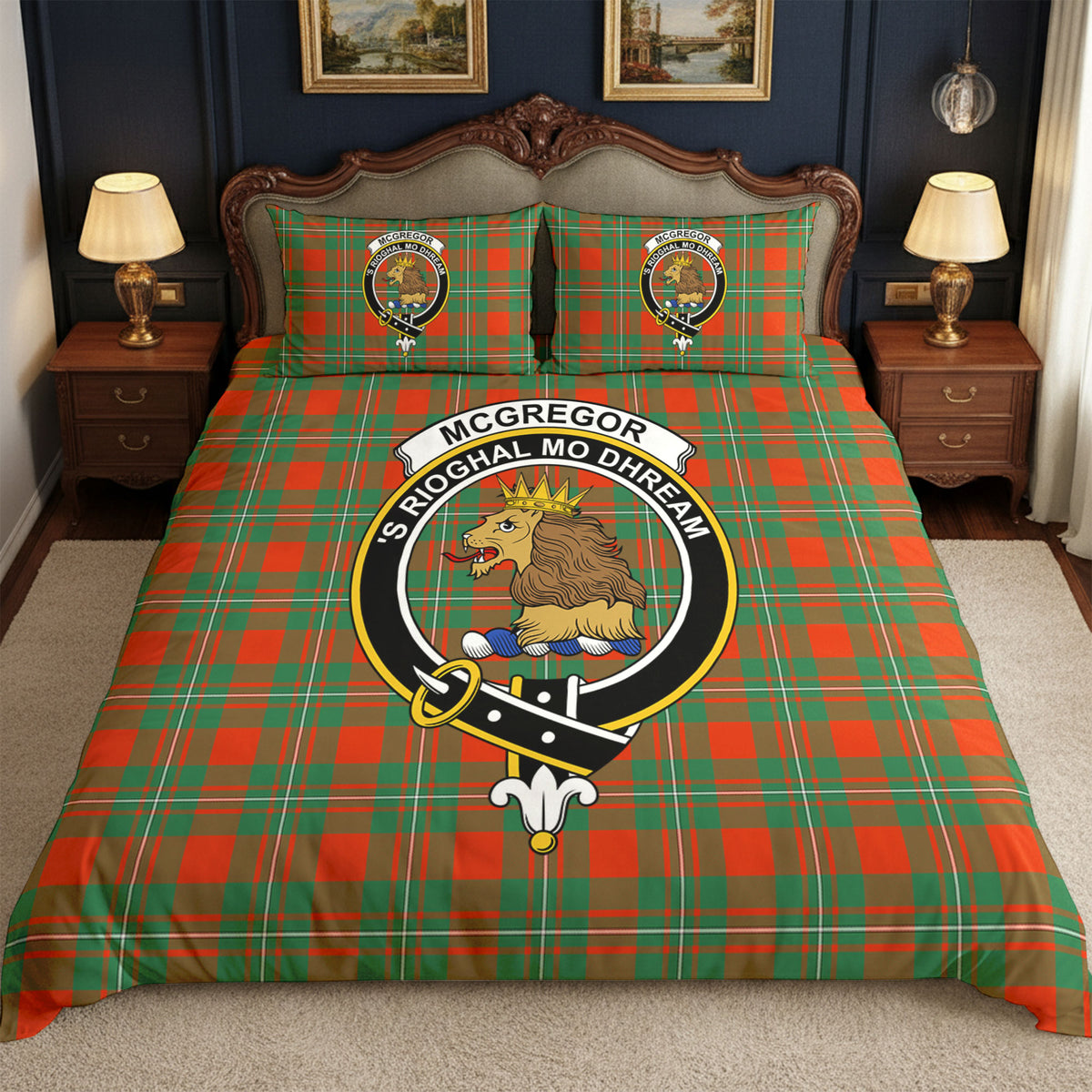 McGregor Ancient Tartan Crest Bedding Set