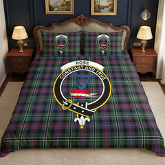 Rose Hunting Modern Tartan Crest Bedding Set