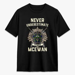 McEwan Modern Tartan Crest 2D T-shirt - Never Underestimate Style