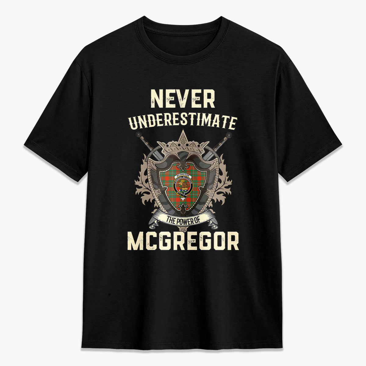 McGregor Ancient Tartan Crest 2D T-shirt - Never Underestimate Style