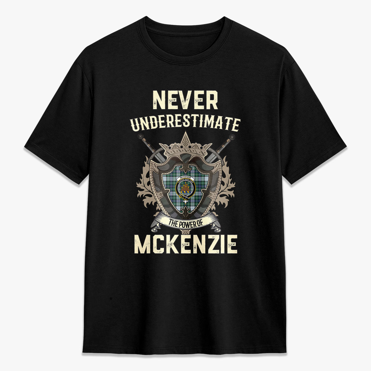 McKenzie Dress Ancient Tartan Crest 2D T-shirt - Never Underestimate Style