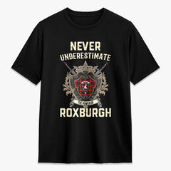 Roxburgh District Tartan Crest 2D T-shirt - Never Underestimate Style