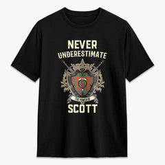Scott Ancient Tartan Crest 2D T-shirt - Never Underestimate Style