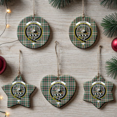 Craig Ancient Tartan Crest Christmas Ceramic Ornament