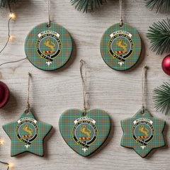 McKintosh Hunting Ancient Tartan Crest Christmas Ceramic Ornament