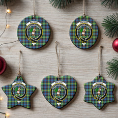Watson Ancient Tartan Crest Christmas Ceramic Ornament