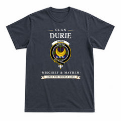 Durie Tartan Crest Mischief and Mayhem T-shirt