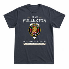 Fullerton Tartan Crest Mischief and Mayhem T-shirt
