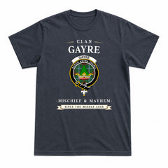 Gayre Tartan Crest Mischief and Mayhem T-shirt