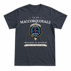 MacCorquodale Tartan Crest Mischief and Mayhem T-shirt