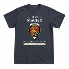 MacFie Tartan Crest Mischief and Mayhem T-shirt