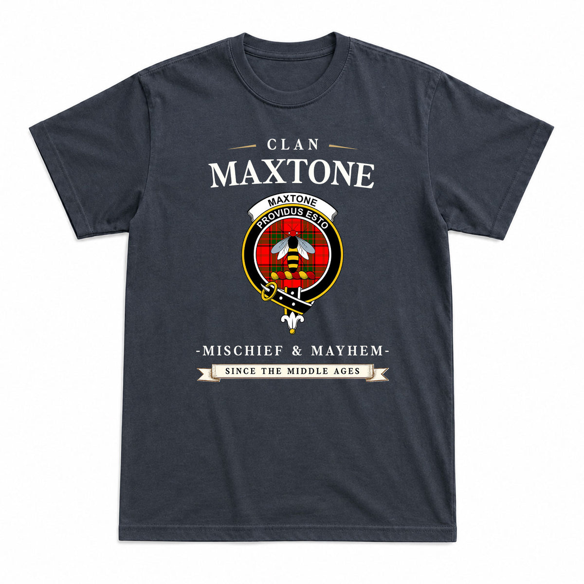 Maxtone Tartan Crest Mischief and Mayhem T-shirt