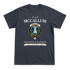 McCallum Ancient Tartan Crest Mischief and Mayhem T-shirt