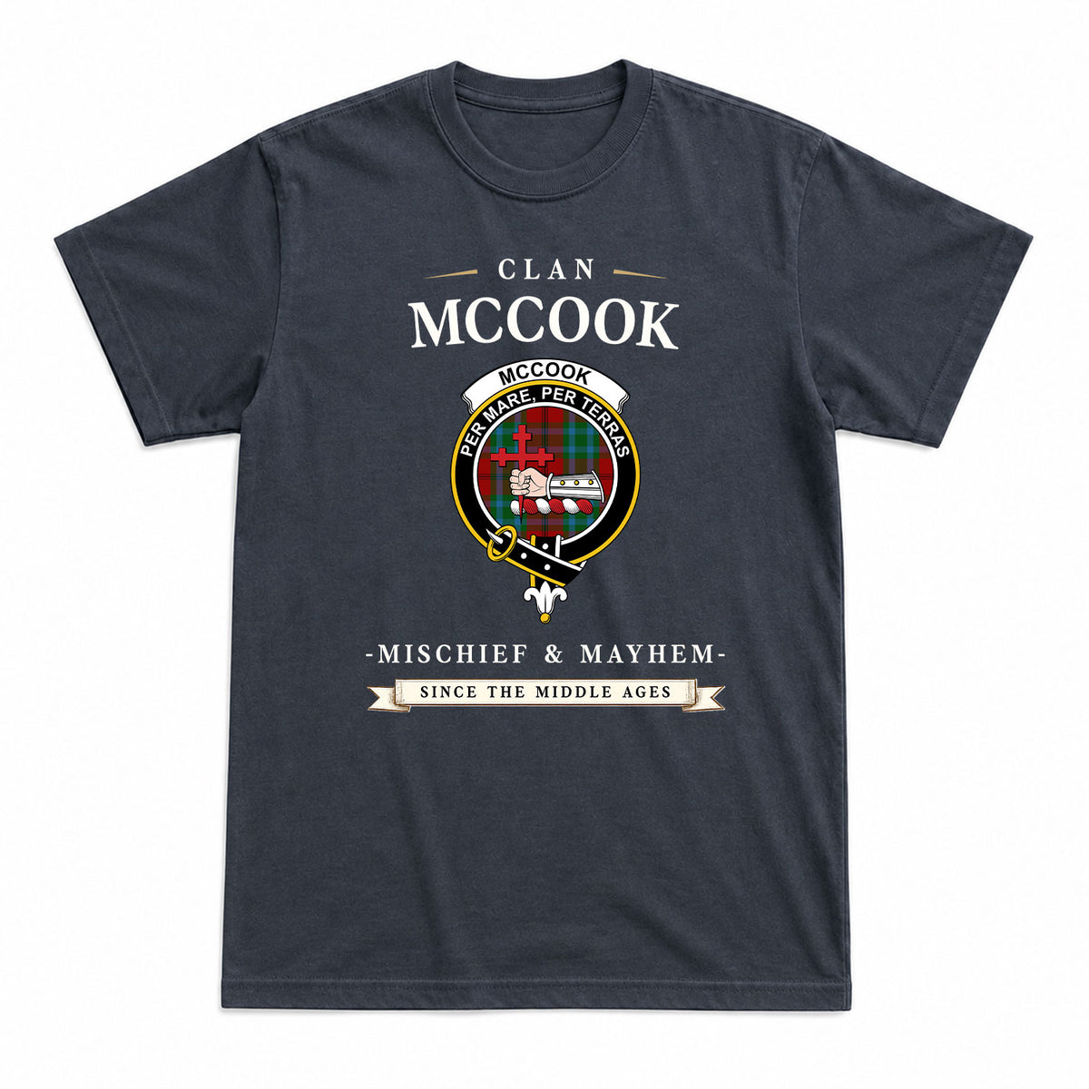 McCook Tartan Crest Mischief and Mayhem T-shirt