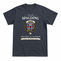 Spalding Tartan Crest Mischief and Mayhem T-shirt