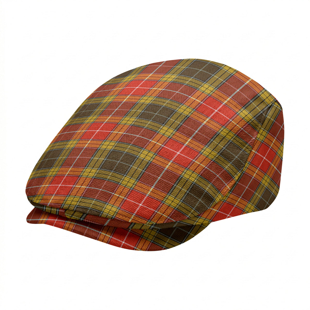 Buchanan Old Set Weathered Tartan Flat Caps