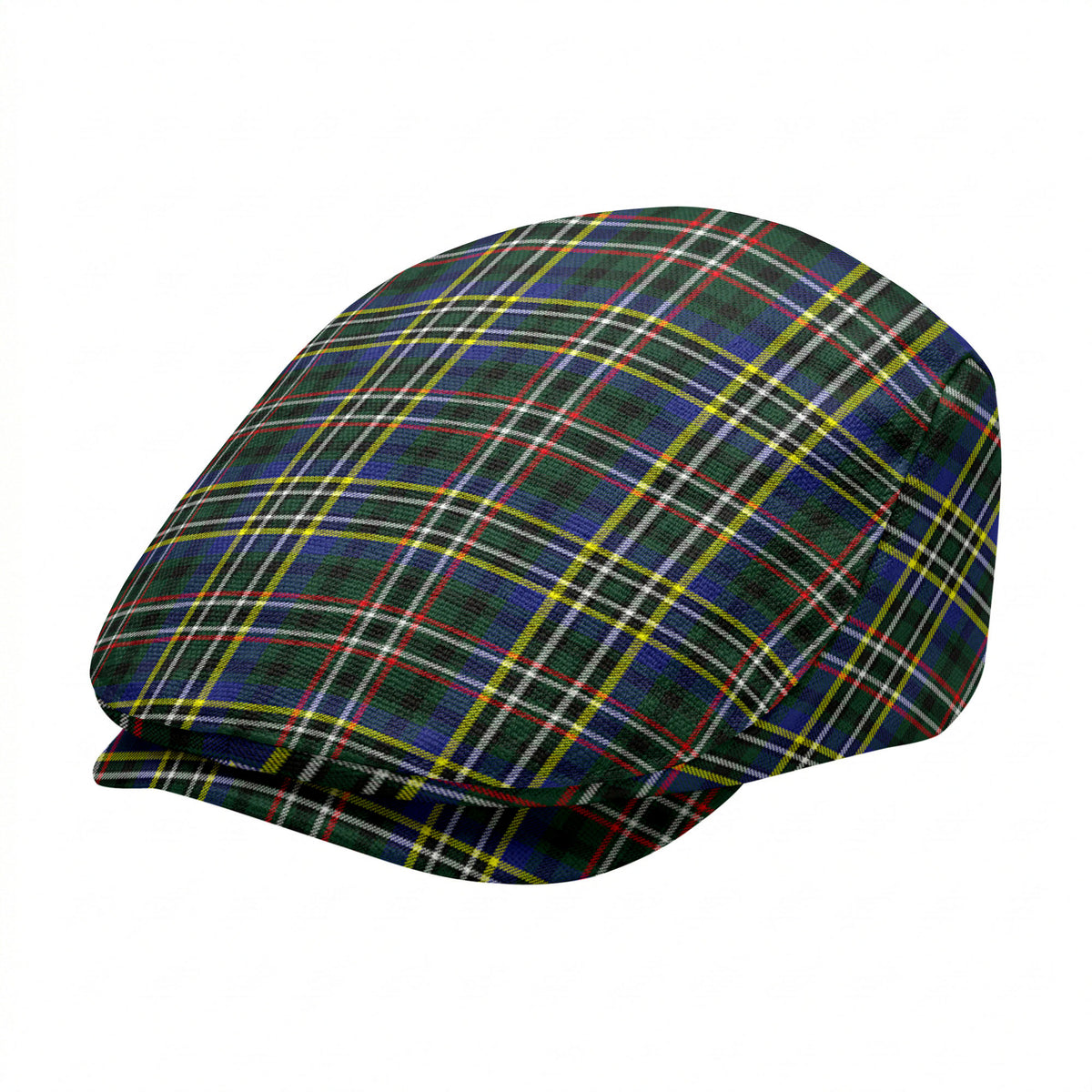 Scott Green Modern Tartan Flat Caps