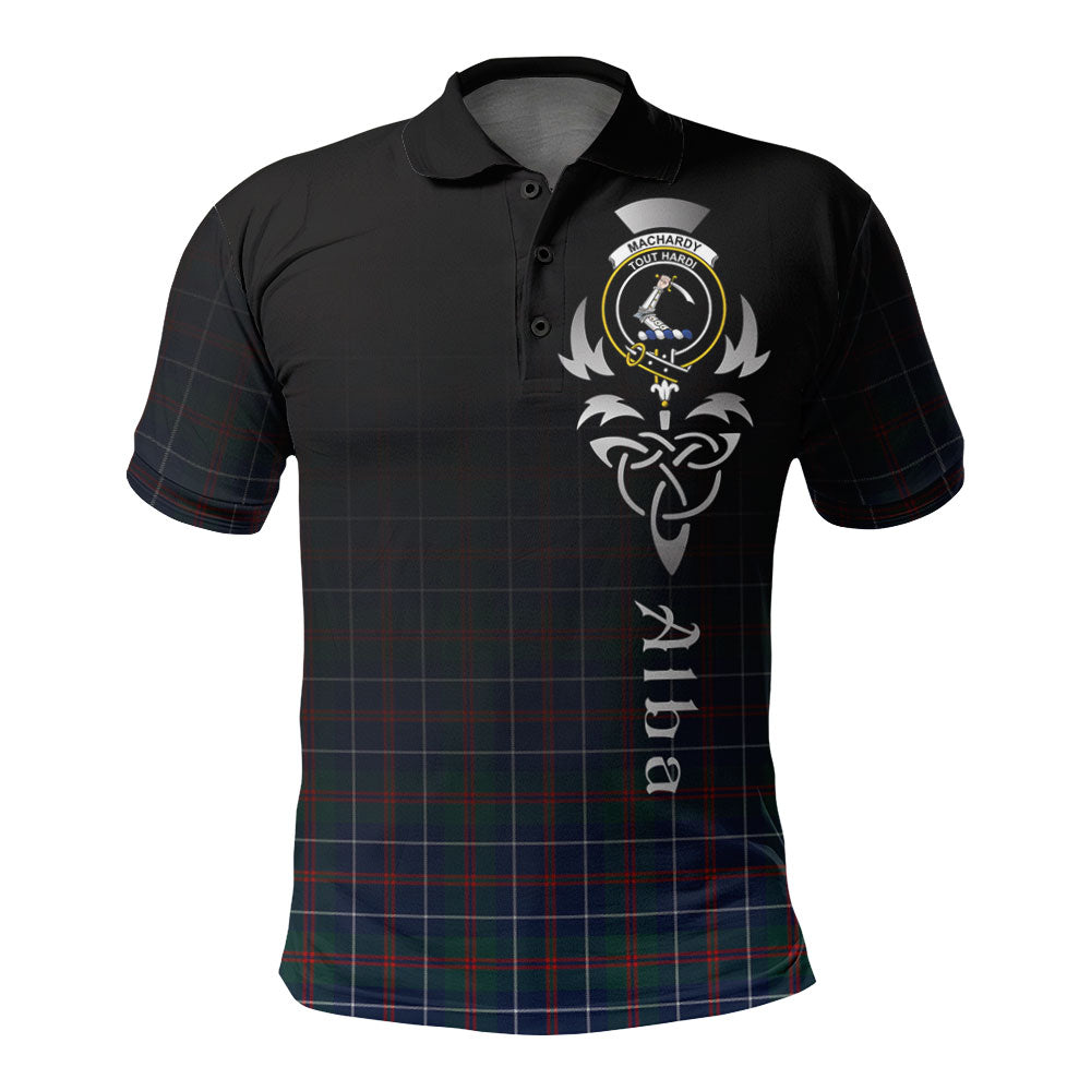 MacHardy Modern Tartan Polo Shirt - Alba Celtic Style