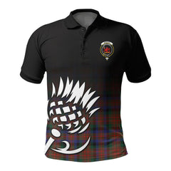 McDuff Hunting Modern Tartan Crest Polo Shirt - Thistle Black Style