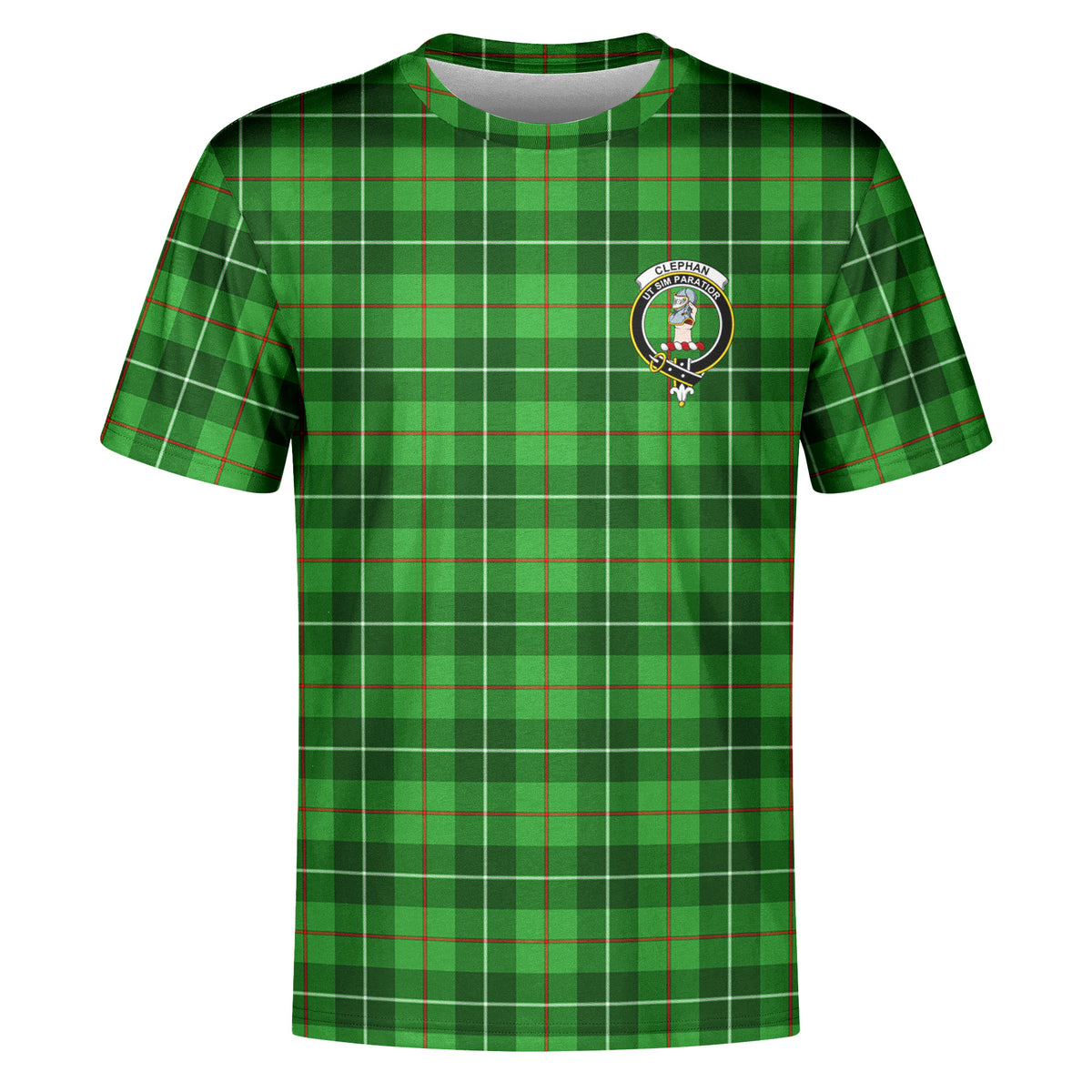 Clephan (or Clephane) Tartan Crest T-shirt