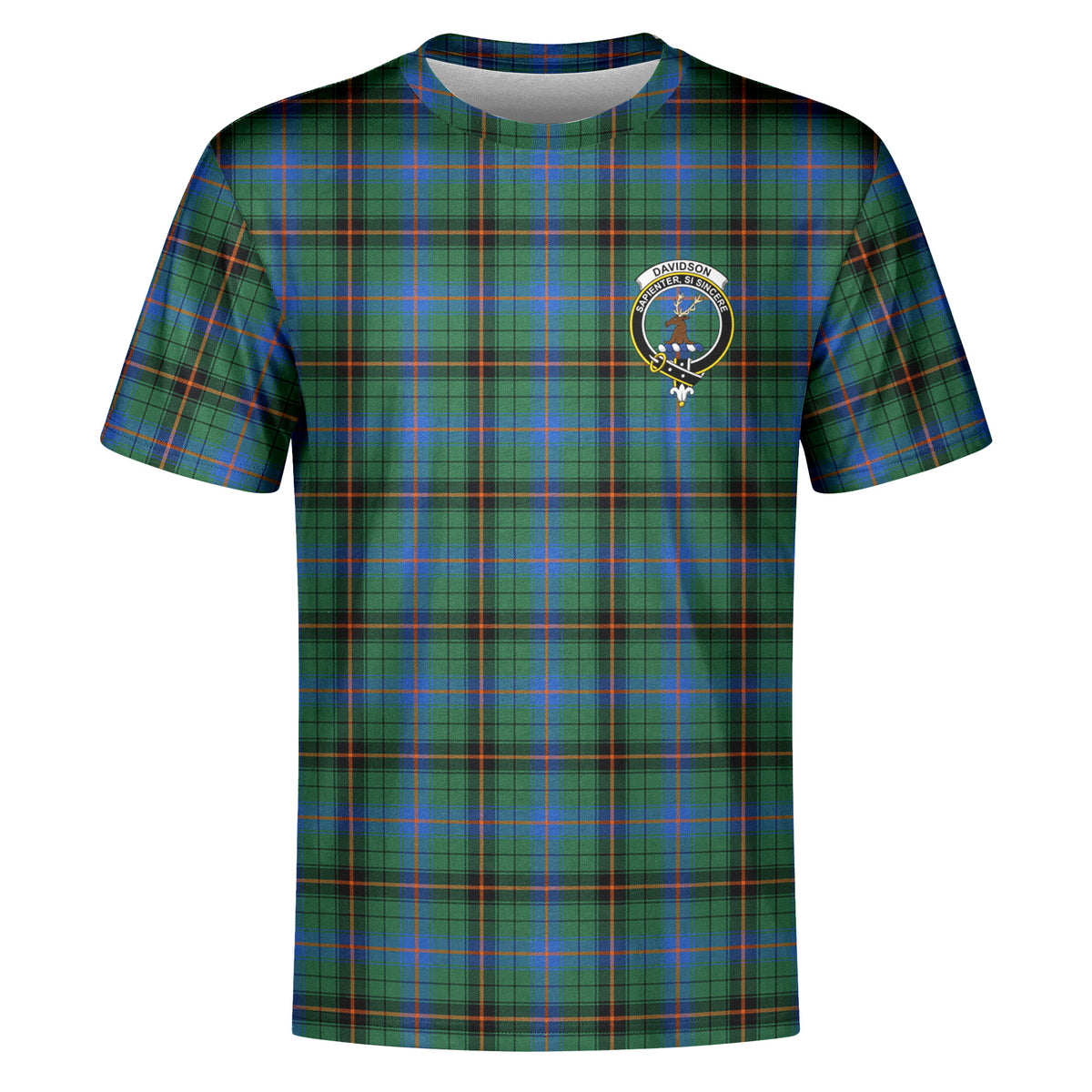 Davidson Ancient Tartan Crest T-shirt